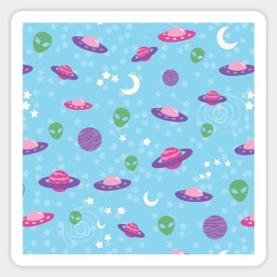 Pastel goth UFO alien Sticker